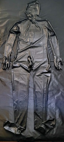Black latex rubber - black,