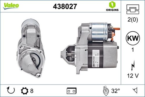 Starter valeo 438027 for - starter,