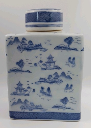 Vintage chinese blue white - chinese,
