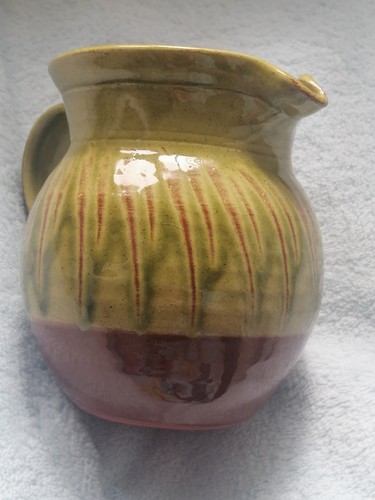 Studio pottery cream jug - pottery,