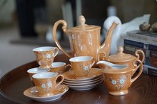 Japanese peach lusterware tea