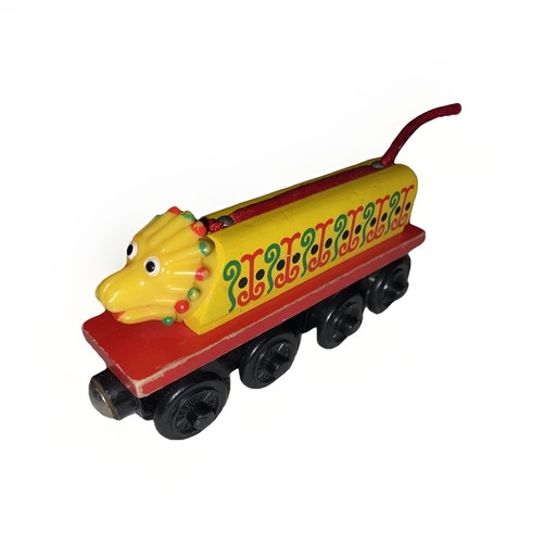 Chinese dragon wooden train - chinese,
