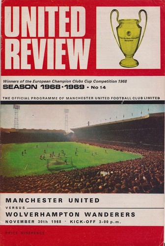 Football programme man utd - football,