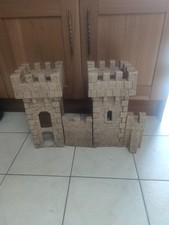 SCHLEICH RITTERBURG CASTLE  TWO TOWER , ONE NARROW AND ONE STANDARD WALL.