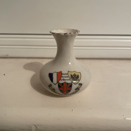 Crested ware model vase - crested,