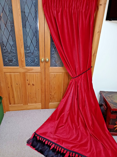 Bespoke velvet door curtain - velvet,
