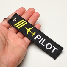 UK Pilot Lanyard Keyring Neck Keychain Gift Aviation Aircraft Safety Reusable ID