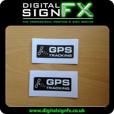 Warning GPS Tracking Laminated