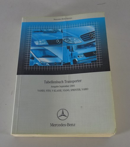 Table book mercedes benz - mercedes,