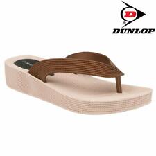 Ladies Low Wedge Heel Comfort Walking Fit Flip Flops Fitness Toning Sandals Shoe