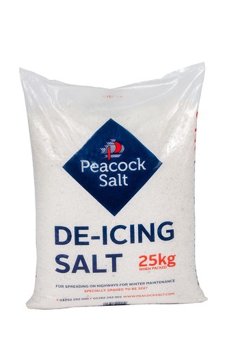 White rock salt deicing 25kg - rock,