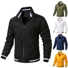 MenJacket Thin Bomber Jacket Outdoor Lightweight Hiking Jacket Casual WindbreaKe