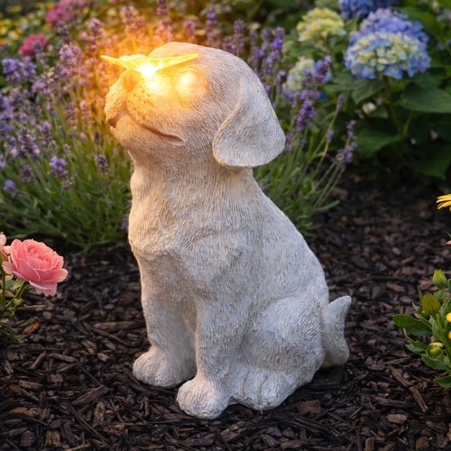 Solar led dog butterfly - led,