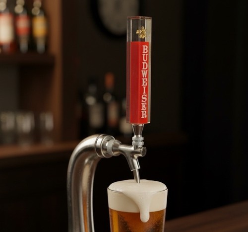 Budweiser beer tap handle - beer,