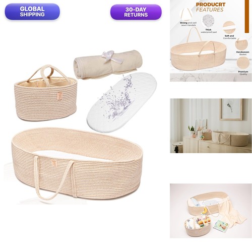 Baby moses basket set 4 - basket,