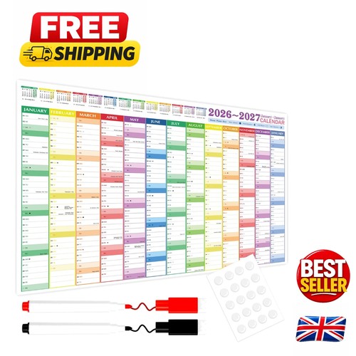 Durable 2026 wall planner - 2026,