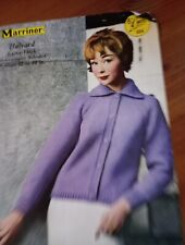 Cardigan with Collar 32-40" Marriner 604 Knitting Pattern