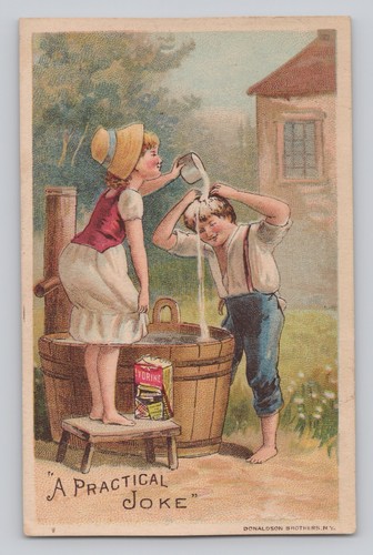 Trade card ivorine - card, cleanser