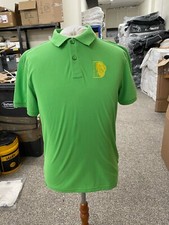 Durham Cricket Unisex Green Pique Polo Shirt Size Medium - Free P&P