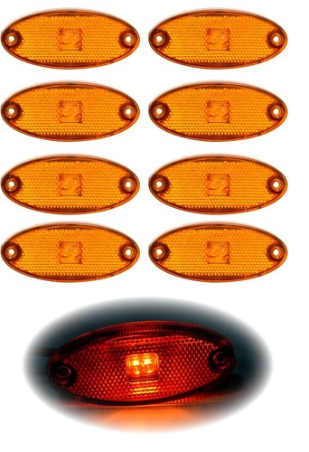 Orange led side rear - orange,