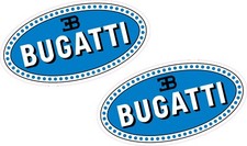 2 x Blue Bugatti Stickers Lego Display Decals Vinyl Printed Stickers Labels