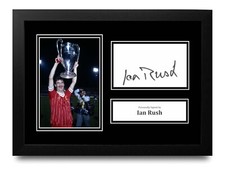 Ian Rush Signed A4 Framed