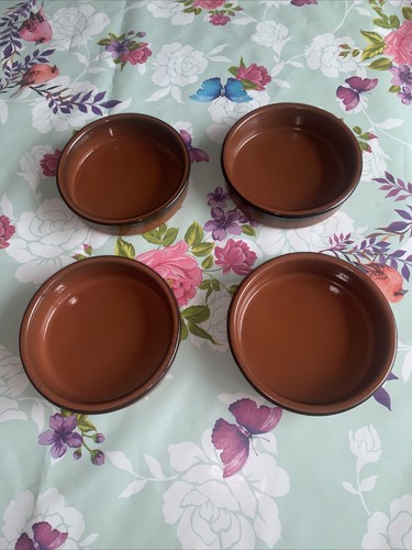 Terracotta glazed ramekin - glazed,