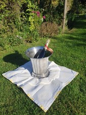 Vintage Silver Plated Fluted Regency Style Champagne Chiller Wine Ice Bucket