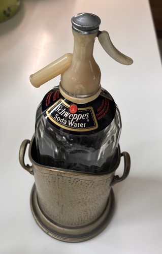 Vintage schweppes etched soda - schweppes,