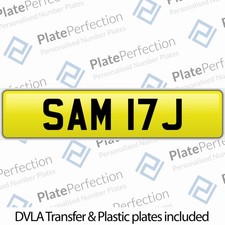 SAM 17J SAMI SAMMY CHERISHED PRIVATE NUMBER PLATE DVLA REGISTRATION