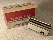 Sanyo AFT-6N Vintage Retro Transistor Radio.Working Order.Boxed.