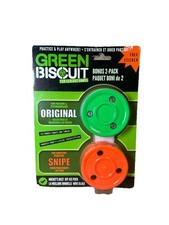 Green Biscuit Hockey Puck
