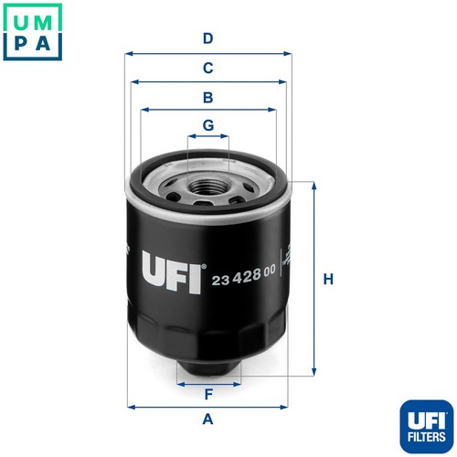Oil filter 428 for - filter, skoda
