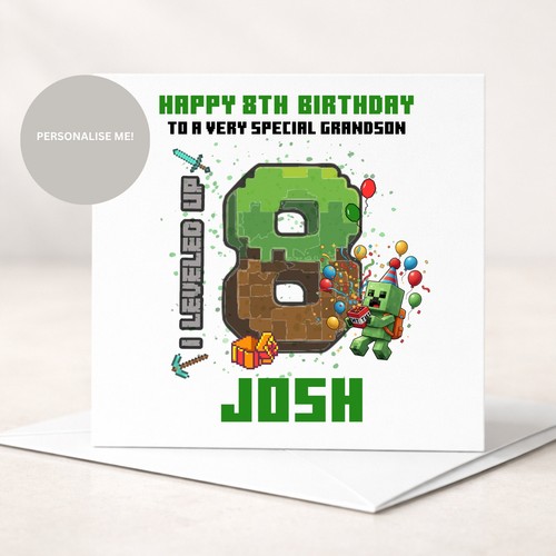 Personalised birthday card - personalised,