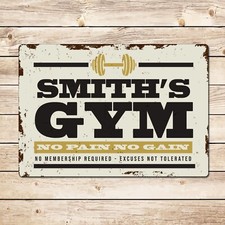 Personalised Funny Gym Sign