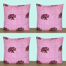 4 Pcs Set Pink Elephant Indian
