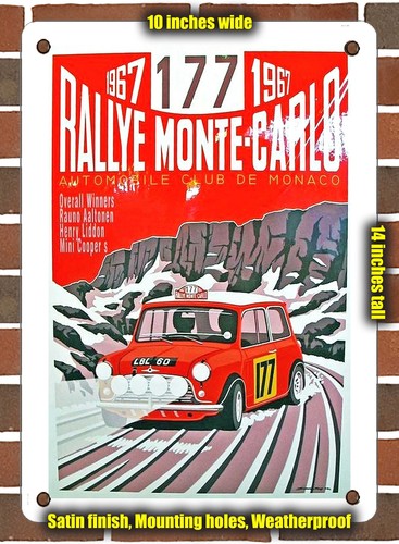 Metal sign 1967 - -, rallye
