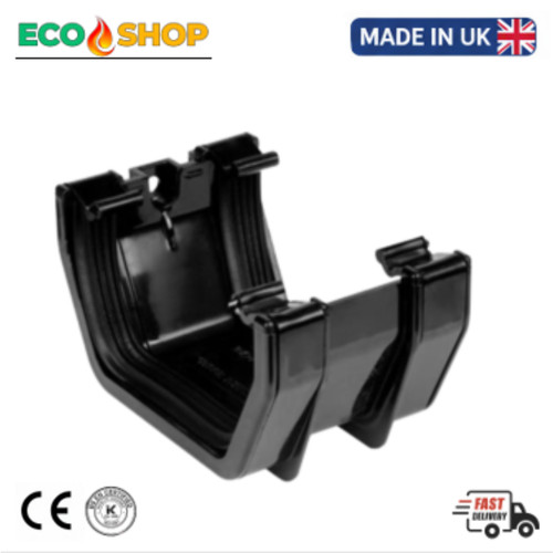Square gutter union - gutter, bracket