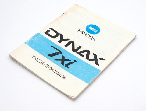 Minolta dynax 7xi - dynax, instruction