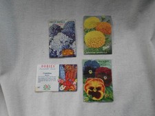 VINTAGE SEED PACKETS x 4