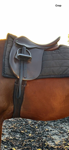 Ideal brown leather saddle - leather,