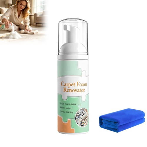Waterless carpet foam stain - waterless,