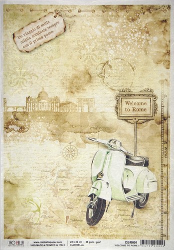 Rice paper decoupage vintage - paper,