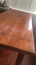 French oak large dining table - french,