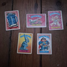 Vintage Garbage Pail Kids UK Stickers Series 3/4/5 5x Sticker Bundle No Reserve