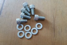 RENAULT 5 GT TURBO NEW CLUTCH COVER TO FLYWHEEL MOUNTING BOLTS 12.9 WASHERS (6) 