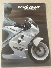HONDA VFR 750F SALES BROCHURE FOLD OUT POSTER DEALER COPY