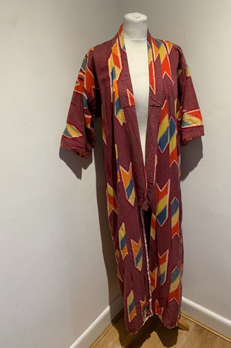 Vintage woven pattern kimono - vintage,