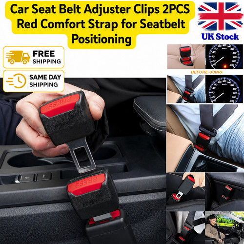 Car seat belt adjuster clips - belt,