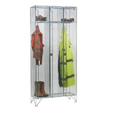 Wire Mesh Locker Nest of 3